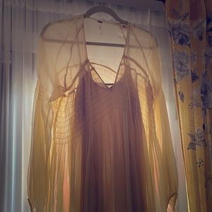 Free People Sheer Babydoll Dress